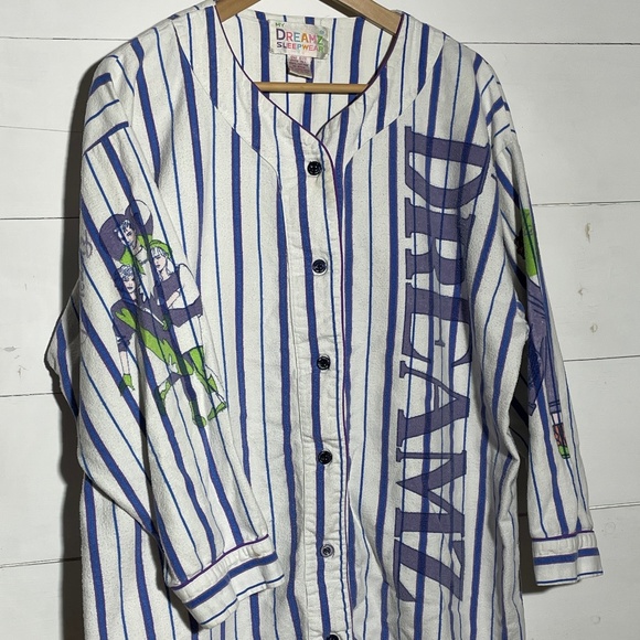 VINTAGE 90's my DREAMZ Sleepwear Flannel Pajama Dress - Picture 1 of 5